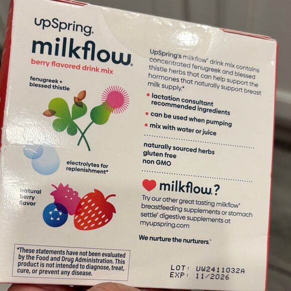 BUNDLE of UpSpring Milkflow Berry Drink Mix - Picture 3 of 7